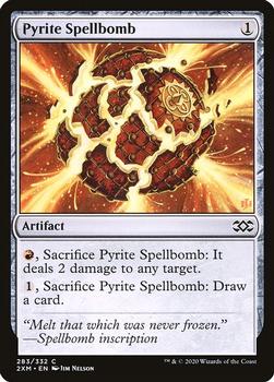 2020 Magic: The Gathering Double Masters #283 Pyrite Spellbomb Front