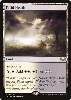 2020 Magic: The Gathering Double Masters #316 Fetid Heath Front