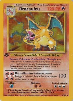 1999 Pokemon 1st Edition French #4/102 Dracaufeu Front