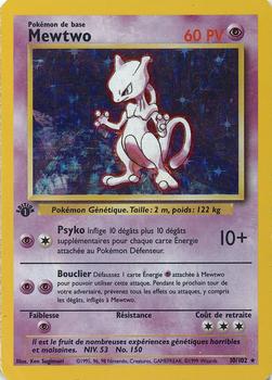 1999 Pokemon 1st Edition French #10/102 Mewtwo Front