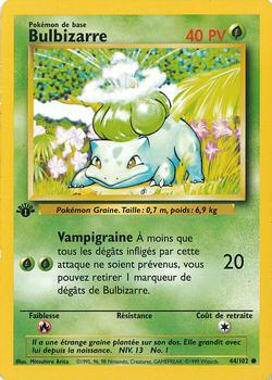 1999 Pokemon 1st Edition French #44/102 Bulbizarre Front