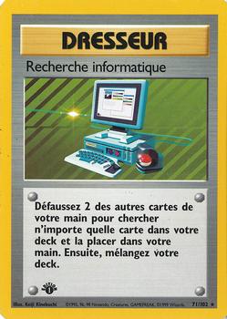 1999 Pokemon 1st Edition French #71/102 Recherche informatique Front