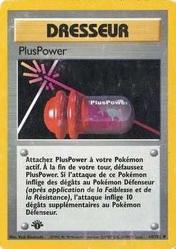1999 Pokemon 1st Edition French #84/102 PlusPower Front