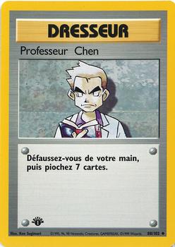 1999 Pokemon 1st Edition French #88/102 Professeur Chen Front
