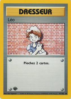 1999 Pokemon 1st Edition French #91/102 Léo Front