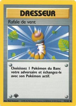 1999 Pokemon 1st Edition French #93/102 Rafale de vent Front