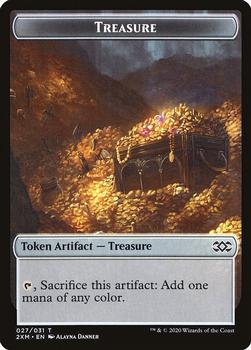 2020 Magic: The Gathering Double Masters - Tokens #027/031 Treasure Front