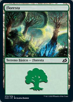 2020 Magic: The Gathering Ikoria: Lair of Behemoths (Portuguese) #272 Floresta Front