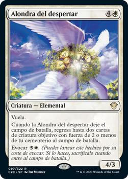 2020 Magic The Gathering Commander (Spanish) #097 Alondra del despertar Front