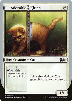 2020 Magic the Gathering Unsanctioned #1 Adorable Kitten Front