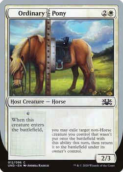 2020 Magic the Gathering Unsanctioned #12 Ordinary Pony Front