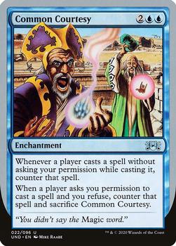 2020 Magic the Gathering Unsanctioned #22 Common Courtesy Front