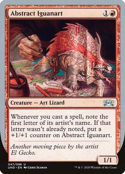 2020 Magic the Gathering Unsanctioned #47 Abstract Iguanart Front