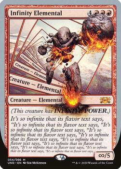 2020 Magic the Gathering Unsanctioned #54 Infinity Elemental Front
