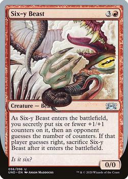 2020 Magic the Gathering Unsanctioned #56 Six-y Beast Front