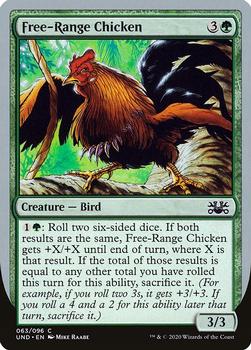 2020 Magic the Gathering Unsanctioned #63 Free-Range Chicken Front