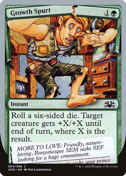 2020 Magic the Gathering Unsanctioned #64 Growth Spurt Front