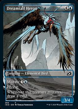 2020 Magic the Gathering Ikoria: Lair of Behemoths - Showcase Cards #284 Dreamtail Heron Front