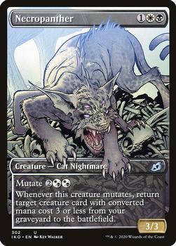 2020 Magic the Gathering Ikoria: Lair of Behemoths - Showcase Cards #302 Necropanther Front