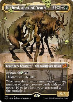 2020 Magic the Gathering Ikoria: Lair of Behemoths - Showcase Cards #303 Nethroi, Apex of Death Front