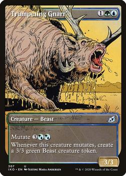 2020 Magic the Gathering Ikoria: Lair of Behemoths - Showcase Cards #307 Trumpeting Gnarr Front