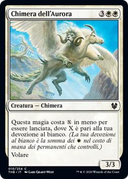 2020 Magic The Gathering Theros Beyond Death Italian #010 Chimera dell'Aurora Front