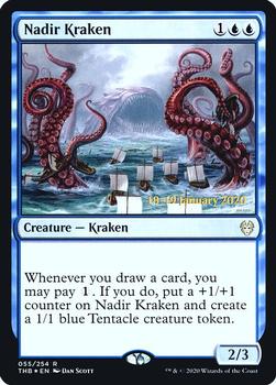 2020 Magic The Gathering Theros Beyond Death - Date-stamped Promos #055 Nadir Kraken Front