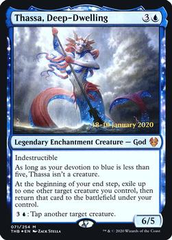 2020 Magic The Gathering Theros Beyond Death - Date-stamped Promos #071 Thassa, Deep-Dwelling Front