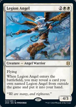 2020 Magic the Gathering Zendikar Rising #023 Legion Angel Front