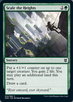 2020 Magic the Gathering Zendikar Rising #202 Scale the Heights Front