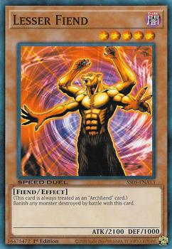 2020 Yu-Gi-Oh! Twisted Nightmares English 1st Edition #SS05-ENA13 Lesser Fiend Front