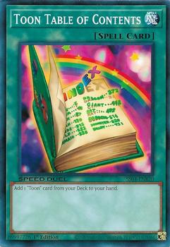 2020 Yu-Gi-Oh! Match of the Millennium English 1st Edition  #SS04-ENB20 Toon Table of Contents Front