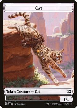 2020 Magic the Gathering Zendikar Rising - Tokens #002/012 Cat Front