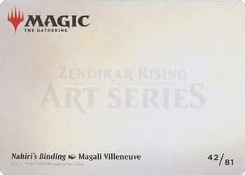 2020 Magic the Gathering Zendikar Rising - Art Series #42 Nahiri's Binding Back