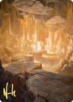 2020 Magic the Gathering Zendikar Rising - Art Series Gold Artist Signature #28 Pillarverge Pathway Front