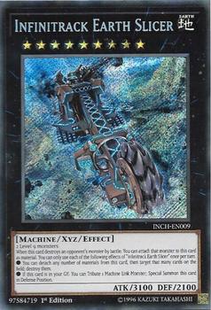 2019 Yu-Gi-Oh! The Infinity Chasers 1st Edition #INCH-EN009 Infinitrack Earth Slicer Front