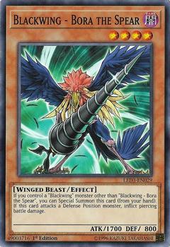 2018 Yu-Gi-Oh! Legendary Duelists: White Dragon Abyss English 1st Edition #LED3-EN029 Blackwing - Bora the Spear Front