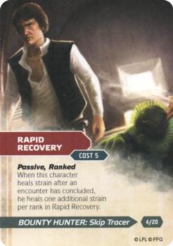 2013 Fantasy Flight Games Star Wars Edge of the Empire Specialization Deck Bounty Hunter Skip Tracer #4 Rapid Recovery Front