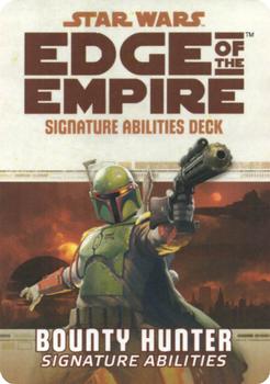 2013 Fantasy Flight Games Star Wars Edge of the Empire Signature Abilities Deck Bounty Hunter #NNO Title Card Front