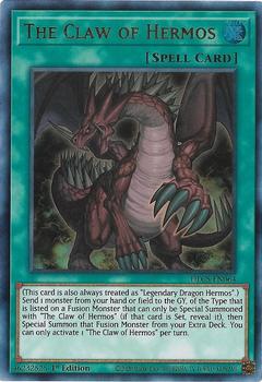2020 Yu-Gi-Oh! Dragons of Legend: The Complete Series - English - 1st Edition #DLCS-EN064a The Claw of Hermos Front