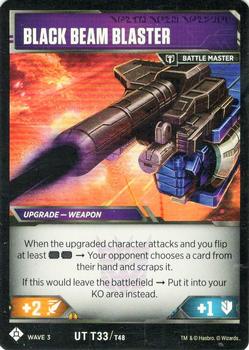2019 Transformers Wave 3 War for Cybertron: Siege 1 - Character Cards #UT-T33 Raider Nightstick / Black Beam Blaster Back