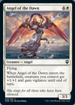 2020 Magic the Gathering Commander Legends #006 Angel of the Dawn Front