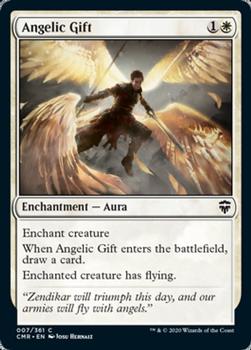 2020 Magic the Gathering Commander Legends #007 Angelic Gift Front