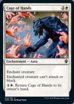2020 Magic the Gathering Commander Legends #014 Cage of Hands Front