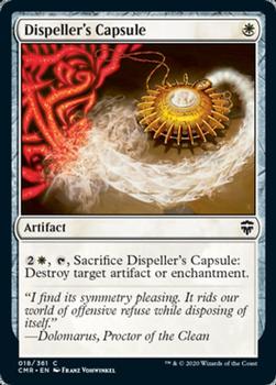 2020 Magic the Gathering Commander Legends #018 Dispeller's Capsule Front