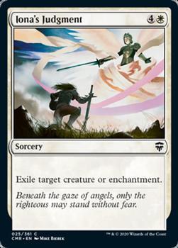 2020 Magic the Gathering Commander Legends #025 Iona's Judgment Front