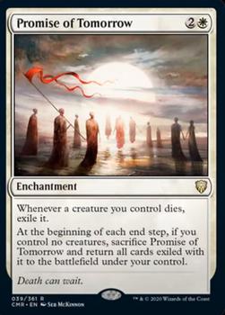 2020 Magic the Gathering Commander Legends #039 Promise of Tomorrow Front