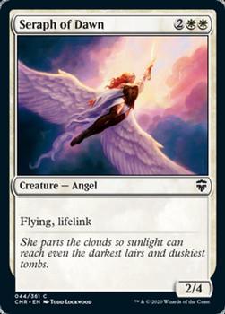 2020 Magic the Gathering Commander Legends #044 Seraph of Dawn Front