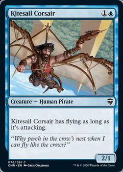 2020 Magic the Gathering Commander Legends #076 Kitesail Corsair Front