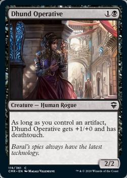 2020 Magic the Gathering Commander Legends #119 Dhund Operative Front